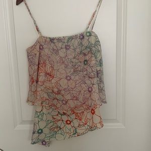 Women’s top with adjustable straps.